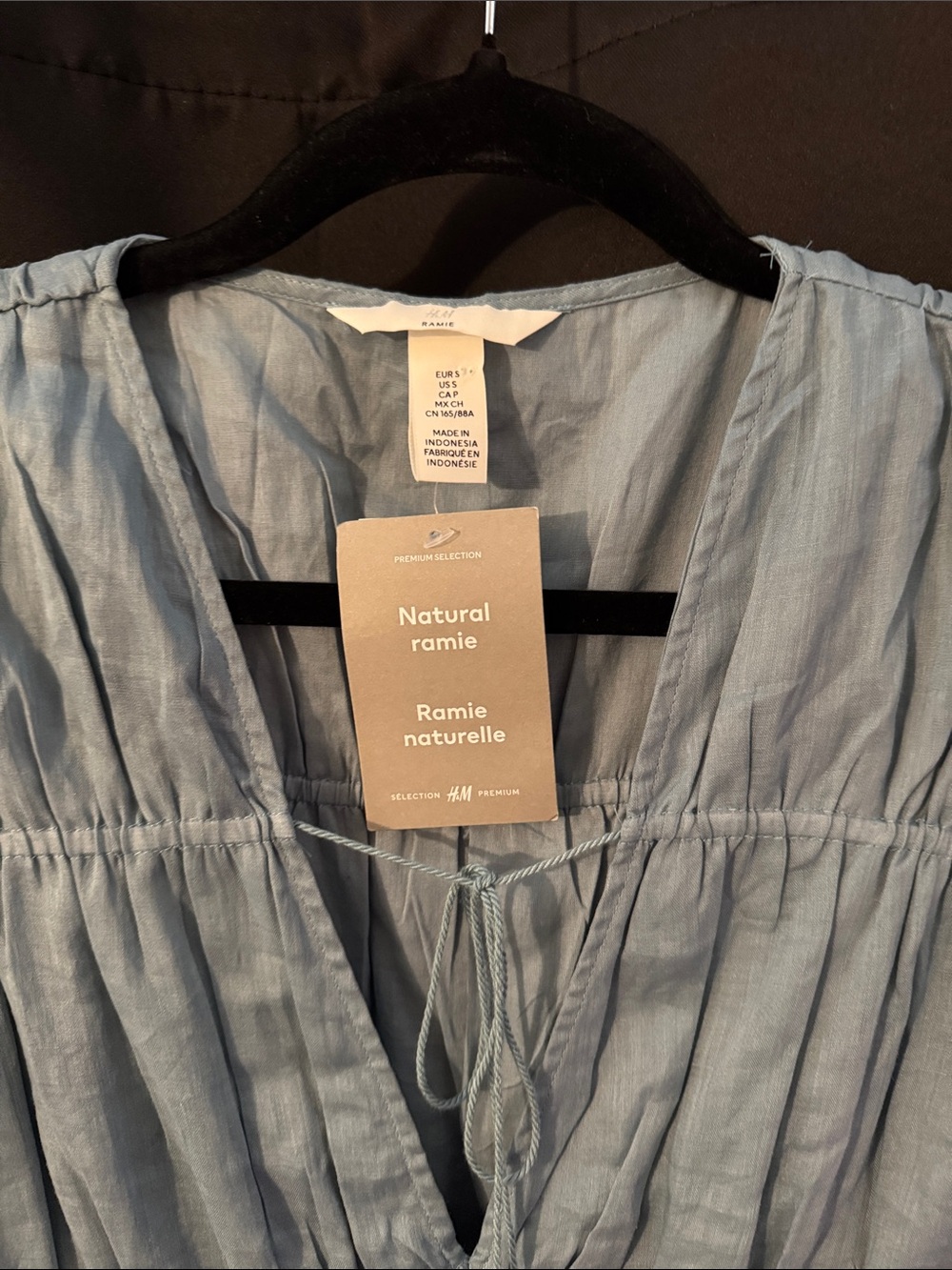 H&M premium drawstring detailed ramie dress - Picture 11 of 11